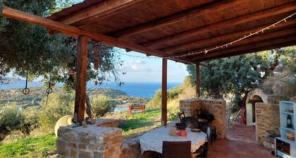 EcoVasileio- Cottage on Mirabello bay with Treehouse/FirePit/ExtremeView/XXLbed