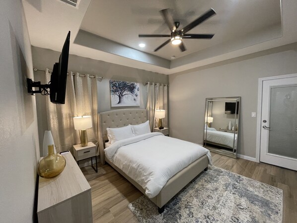 6 habitaciones, escritorio, tabla de planchar con plancha y wifi gratis