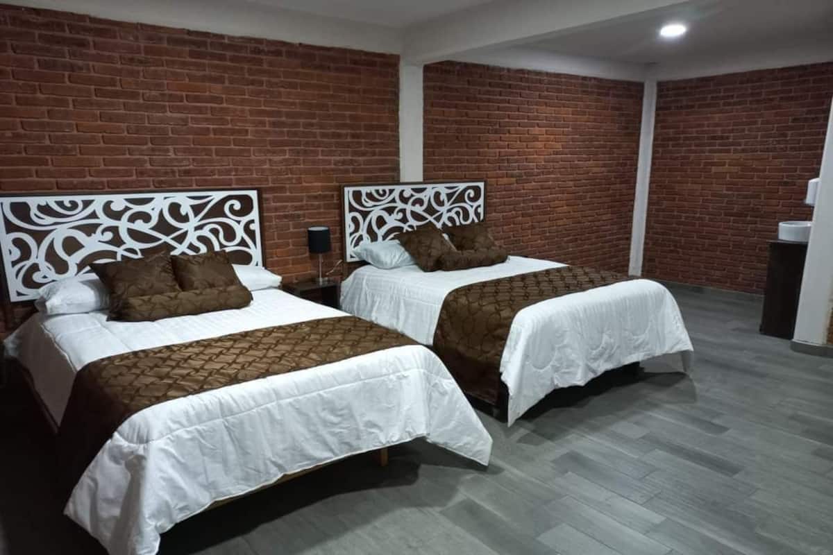 Comfort Double Room, 2 Double Beds, Patio | 17 bedrooms, premium bedding, down duvets, individually furnished