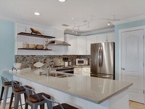 Fridge, microwave, oven, stovetop - Gorgeous Ocean Views from Balcony (Tybee Island)