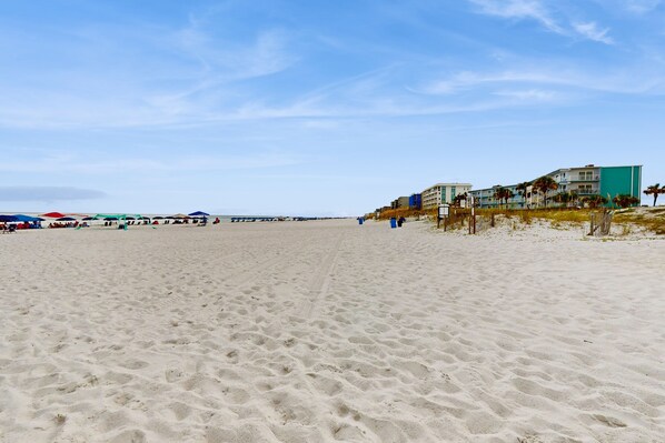 On the beach