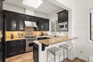 Condo (Snowmass 3 Bedroom Private Hot Tub 13) | Private kitchen | Full-size fridge, coffee/tea maker, dining tables