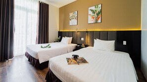 1 chambre, couette en duvet d'oie, minibar