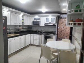 Microwave, oven, stovetop, toaster