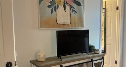 Remodeled duplex with fireplace and patio