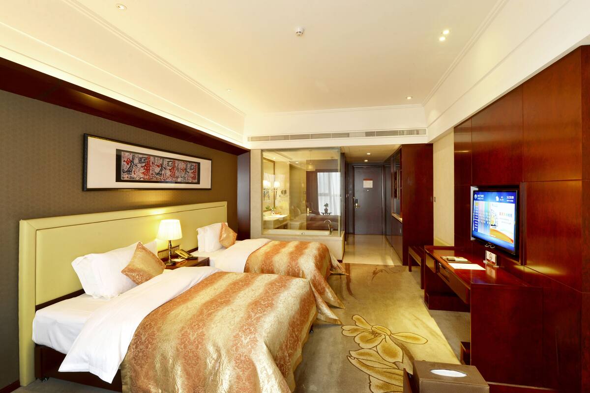 In-room safe, desk, iron/ironing board, WiFi (free)