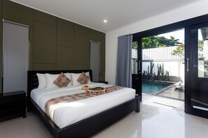 Villa, piscine privée | Vue de la chambre