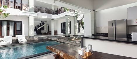 Villa, privat basseng | Eget kjøkken | Kjøleskap, mikrobølgeovn, kokeplater og vannkoker