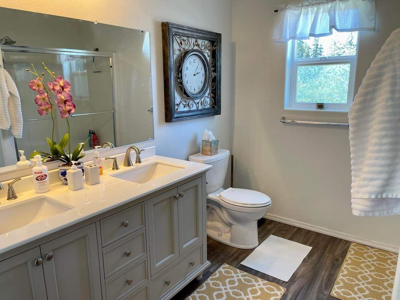 Master bathroom attached to the master bedroom. 