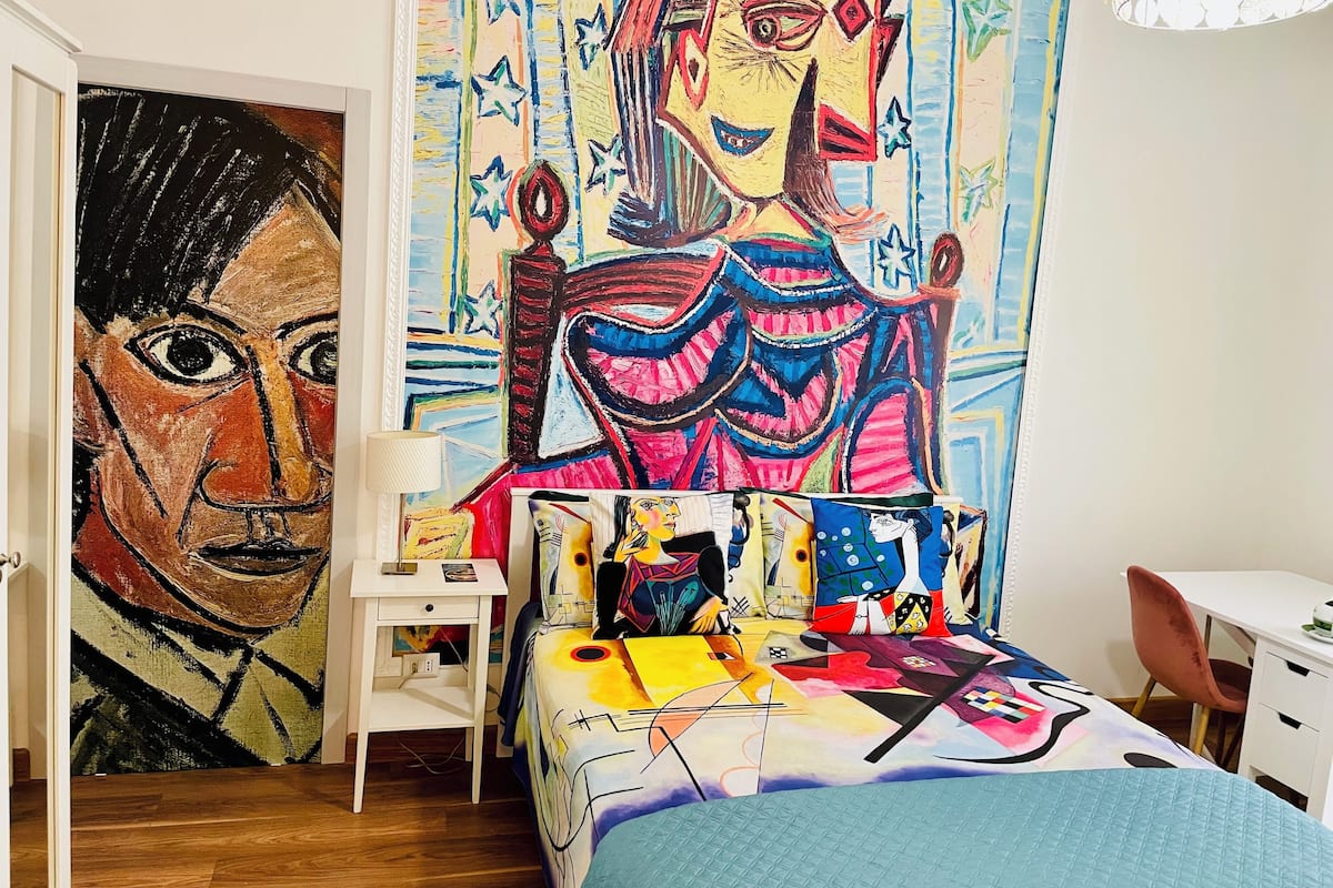 1 chambre, literie de qualité supérieure, couette en duvet d'oie