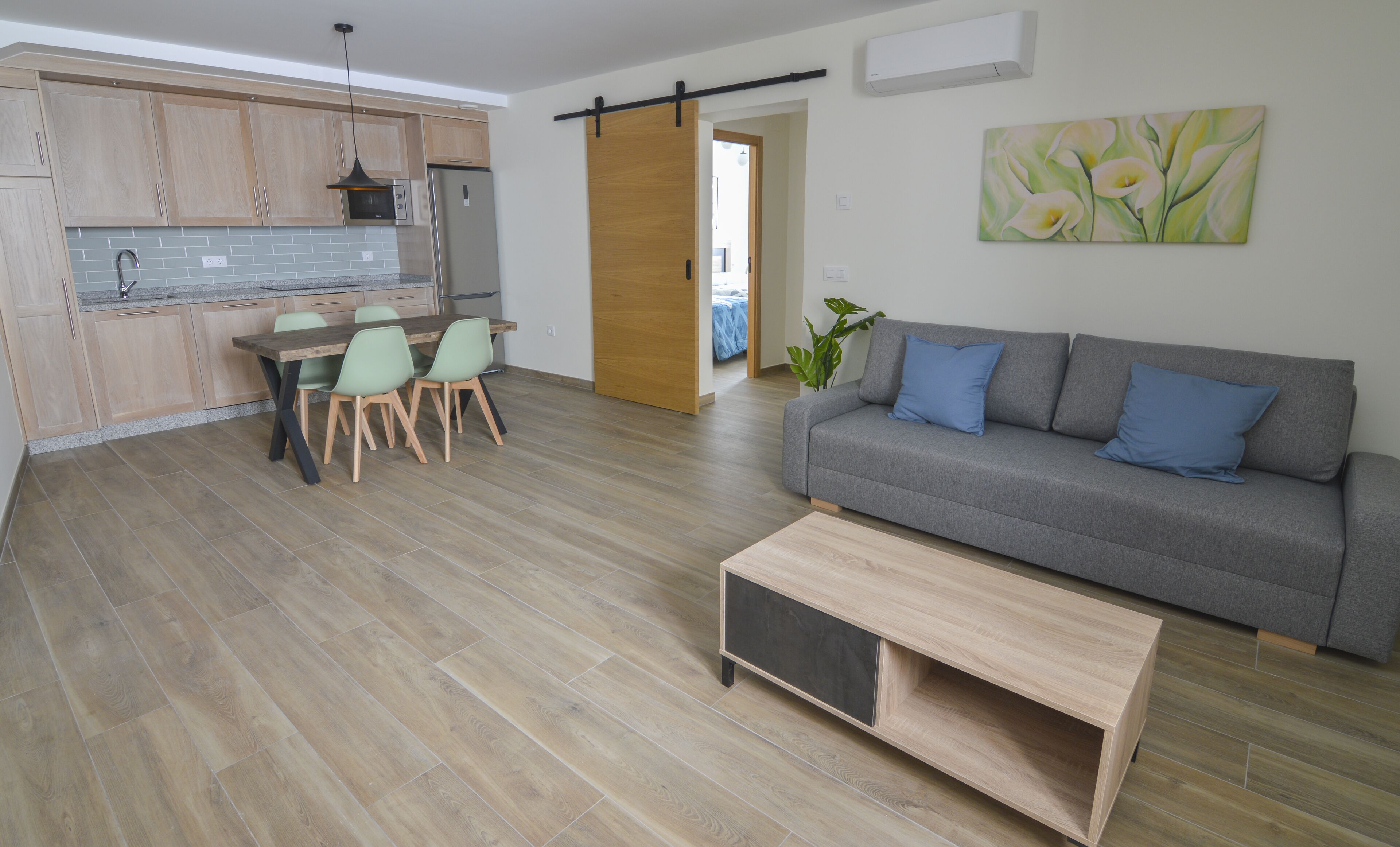 舒适公寓 | 起居区 | 45-英寸智能电视 （配备卫星频道）、电视