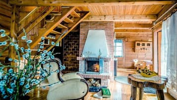 Cabin | Phòng khách | Lò sưởi