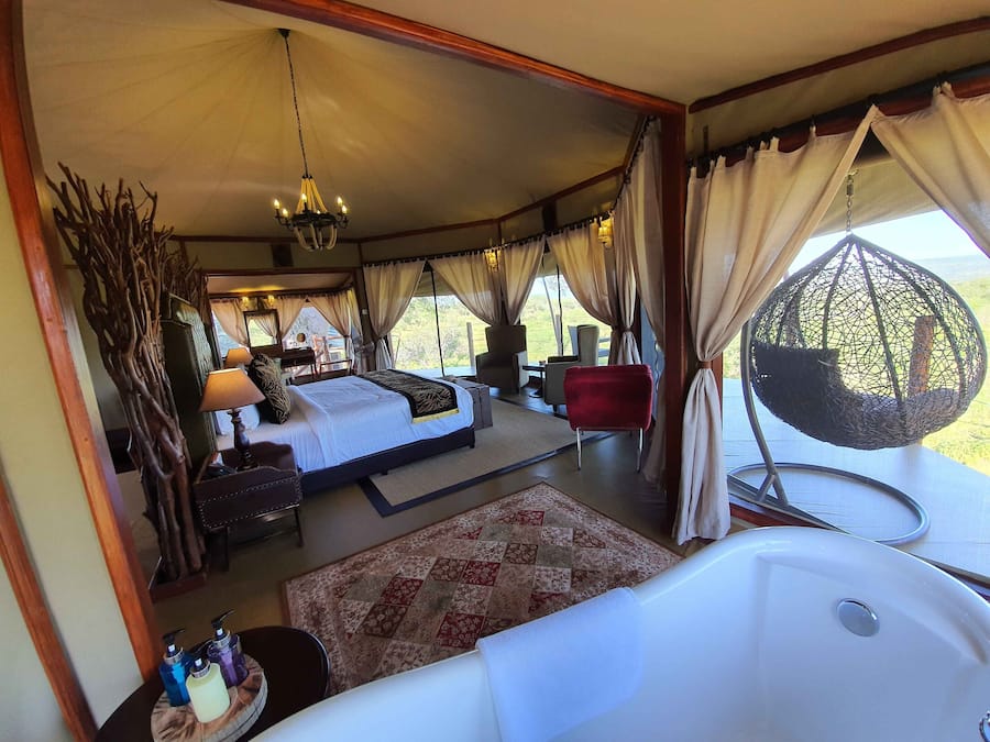 Luxury Tent | Premium bedding, memory-foam beds, in-room safe, bed sheets