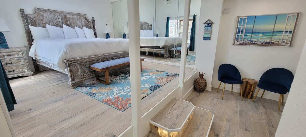 4 عدّة غرف نوم وواي فاي مجانًا وملاءات أسرّة