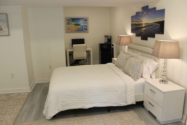 1 slaapkamer, een bureau, een strijkplank/strijkijzer, gratis wifi