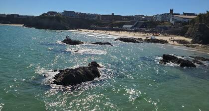 Central Cottage Newquay: Quiet Street, Beaches & Shops Nearby with your dog.