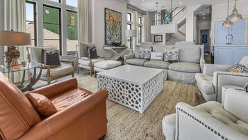 Ferienhaus, 5 Schlafzimmer | Wohnbereich | Smart-TV