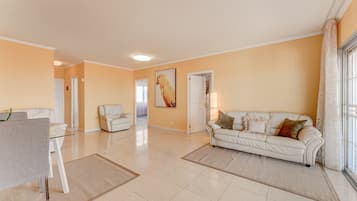 TV, DVD player, stereo