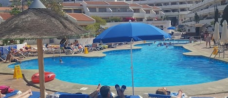 A heated pool
