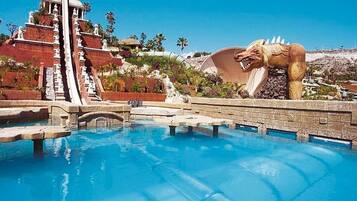 Una piscina riscaldata