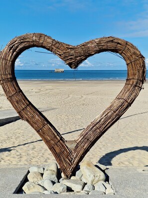 Vlak bij het strand