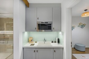 Microwave, coffee/tea maker, highchair, eco-friendly cleaning products