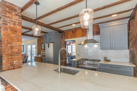 Private kitchen. A Quintessential New England Historical Guesthouse