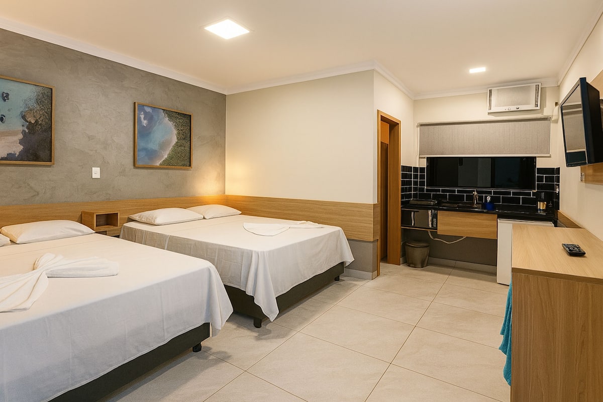 Estudio Confort | 1 habitación, camas Select Comfort y wifi gratis