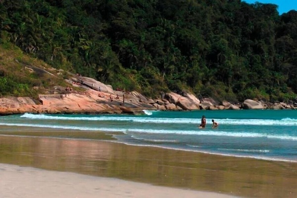 On the beach, white sand