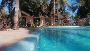 Standard Room, Pool View | Desk, laptop workspace, free WiFi, bed sheets