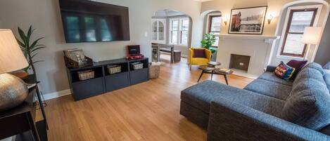 Smart TV, books, music library