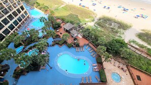 Indoor pool, outdoor pool