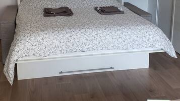 Desk, iron/ironing board, free WiFi, bed sheets