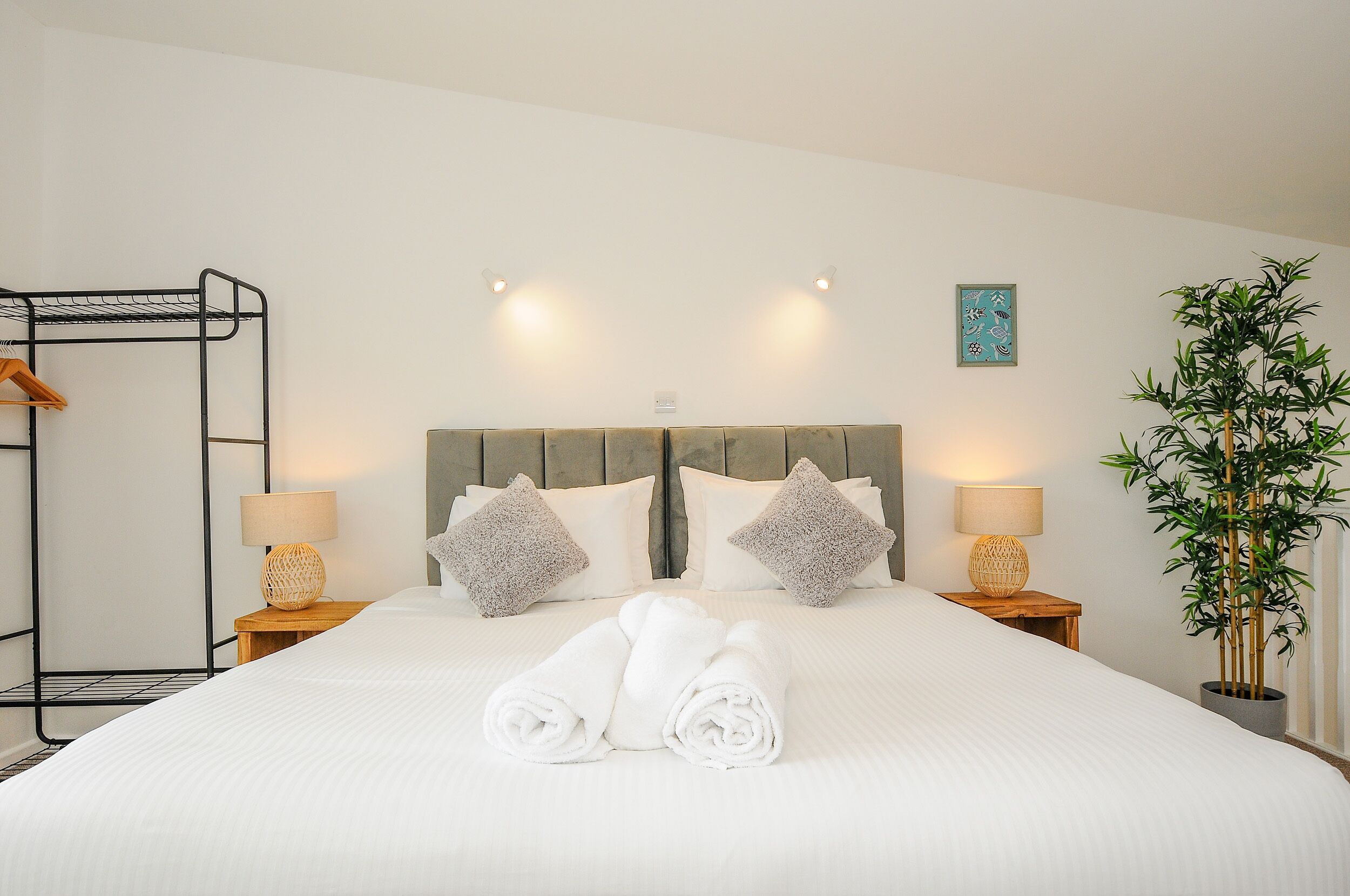 1 Schlafzimmer, individuell dekoriert, individuell eingerichtet