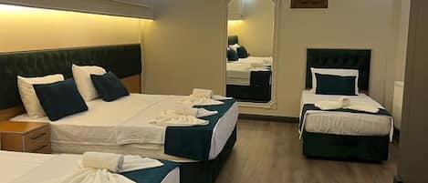 Ropa de cama de alta calidad y minibar