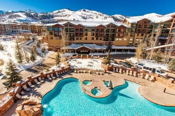 A heated pool