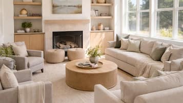 Een smart-tv en een open haard