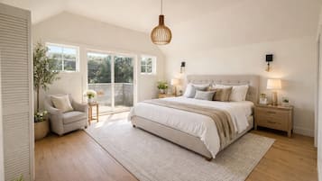 3 slaapkamers, een strijkplank/strijkijzer, wifi, beddengoed