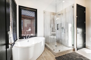 Dusche, Regendusche, Haartrockner, Handtücher