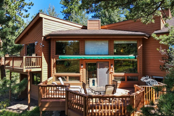 Green Electric Awning for Main Patio