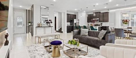 Flat-screen TV, foosball