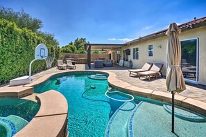 A heated pool