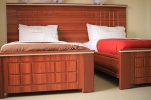Twin Room | Premium bedding, memory foam beds, individually decorated - Cajofar Hotel (Kampala)