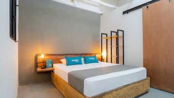 Superior dubbelrum | Allergitestade sängkläder, skrivbord, gratis wi-fi och sängkläder