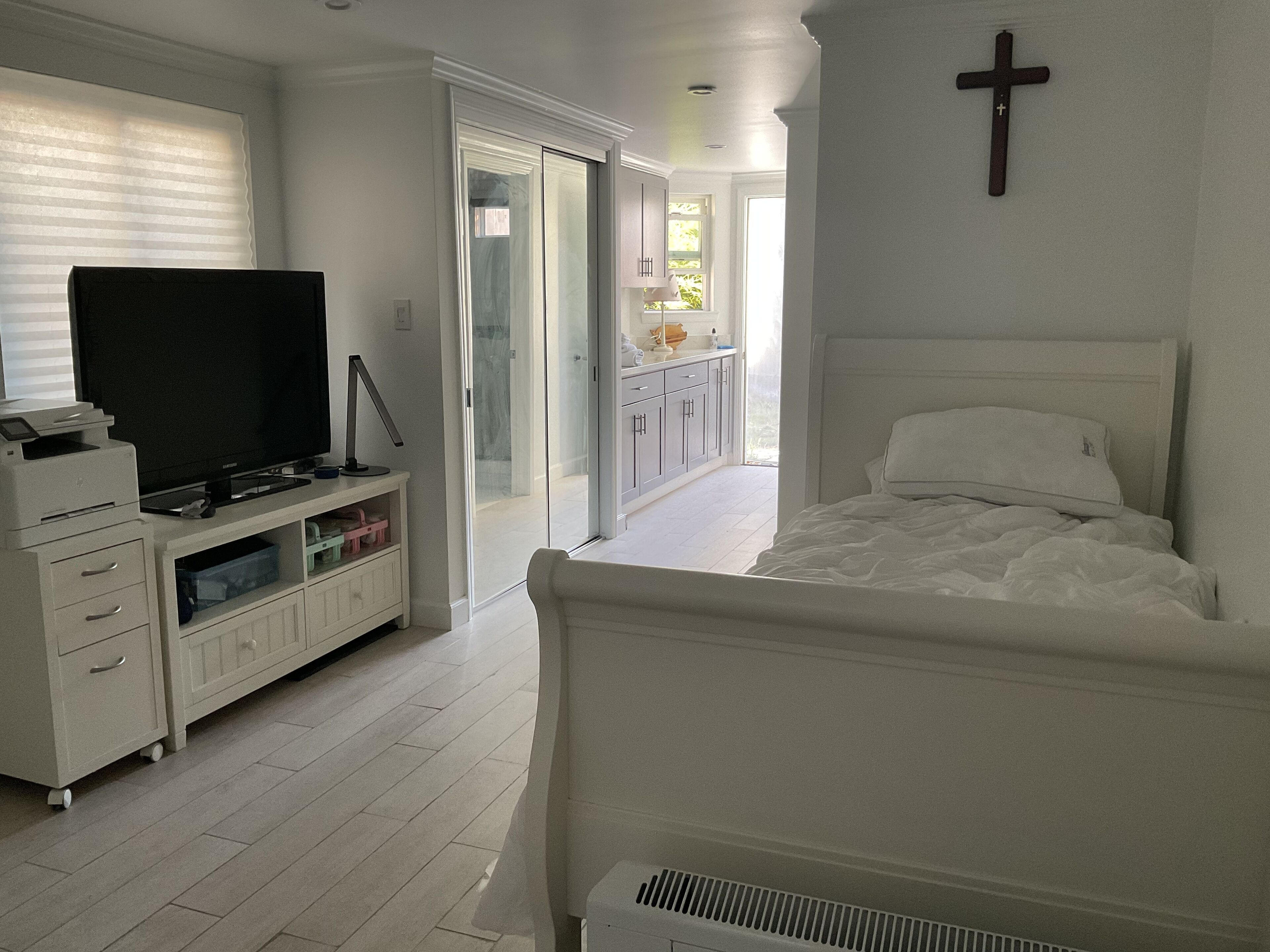 Cozy bedroom like a studio