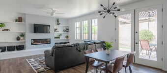 Cozy Home w/ Incredible Backyard, BBQ, Putting and Gas Fire Pit