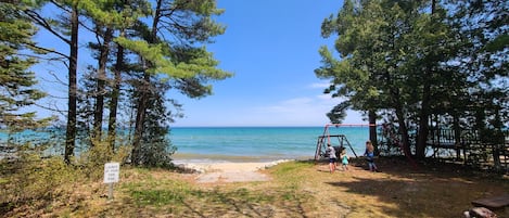 Vlak bij het strand, strandlakens