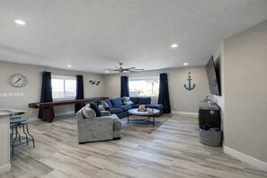 Smart TV, video games, DVD player