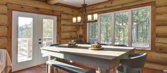 Chalet en Bois Rond Avec Spa, Sauna et Hammam