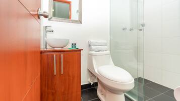 Camera doppia | Bagno | Doccia, asciugamani, sapone, shampoo